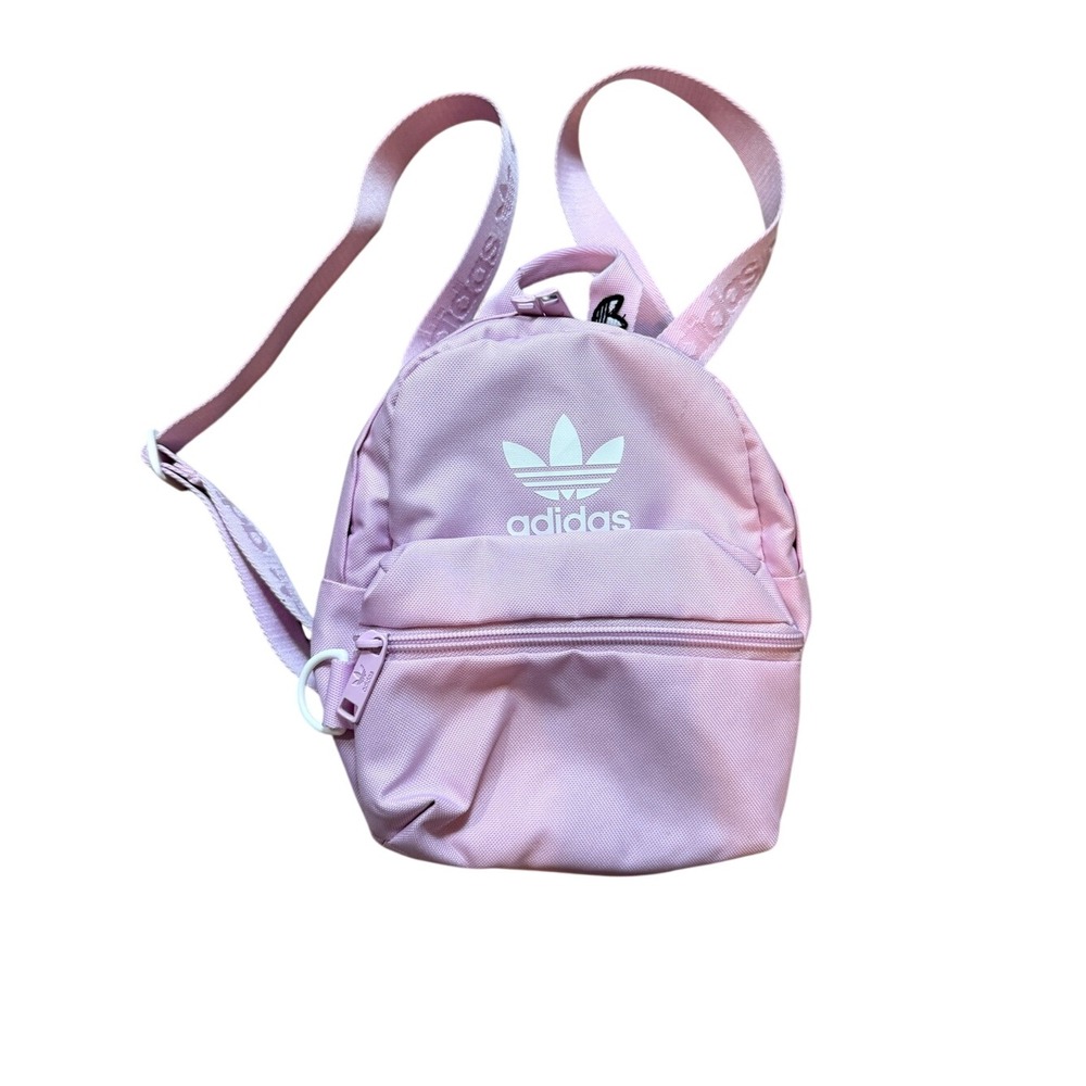 Adidas Light Pink Originals Trefoil Mini‎ Backpack 2.0 Barbiecore Clean Girl Y2K - Picture 2 of 10